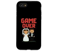 Game Over Wedding Funny Pixel Art 8 Bit Mariage Vows Coque pour iPhone SE (2020) / 7/8