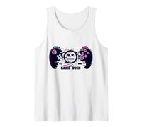 Game Over with Wild Smile Face Mood with Controller Graphic Débardeur