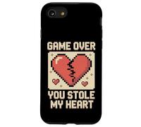 Game Over You Stole My Heart Pixel Gamer Coque pour iPhone SE (2020) / 7/8
