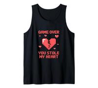 Game Over You Stole My Heart Pixel Gamer Débardeur