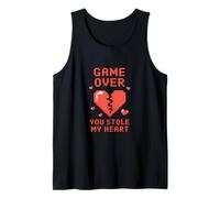 Game Over You Stole My Heart Pixel Gamer Débardeur