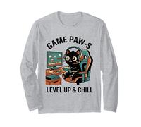 Game Paw-s Level Up & Chill Casque rétro pour Chat Mignon Manche Longue
