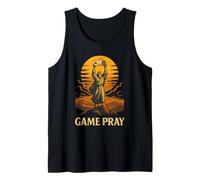 Game Pray Jesus Funny Gamer Meme Retro Video Game Humour Débardeur