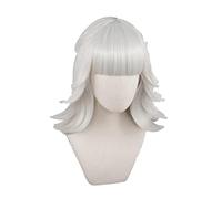 Game QIYANA Cosplay Wig Empress of the Elements Cosplay Wigs Women Long Silver Wig Qiyana Cosplay Hair