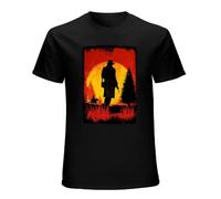 Game R Dead Remption 2 Rdr2 Arthur Morgan Short Sleeve T-Shirt Black XXXL