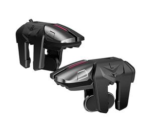 Game Trigger - 2 contrôleurs mobiles, Black Play Game Trigger | Contrôleur de jeu pour téléphones mobiles | Sensitive Controller Joysticks Plug and Play Gameing Trigger | Smart Phone Games Controller