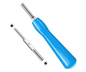 Gamebit - Ensemble de tournevis 4,5 mm et 3,8 mm, double embout, tournevis de sécurité SNES, NES, N64, GameBoy, tournevis magnétique bleu