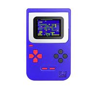 Gameboy Console de Jeu Portable Built-in 268 Jeux Classiques Cadeaux d'anniversaire pour Les Enfants Noël Tetris Pas Cher Zero Ecran Classic (Bleu)