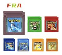GameBoy Pack Pokémon Français 7 Versions Rouge Jaune Bleu Or Argent Crystal Vert