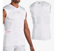Under Armour Gameday Armour Pro Haut de Football Unisexe, Blanc, L