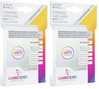 Gamegenic 50 Pack 66 x 91 mm Gray Standard Card Game Matte Sleeves (Lot de 2)
