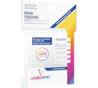Gamegenic - 50 sleeves Matte Dark Blue 53x53 Mini Square - Jeux de société - Jeux de cartes - Accessoires et fournitures pour jeux de société - Matériel de protection - Protection pour cartes à jouer