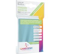 Gamegenic - 50 sleeves Prime Green 59x91 Standard American - Jeux de société - Jeux de cartes - Accessoires et fournitures pour jeux de société - Protection pour cartes à jouer