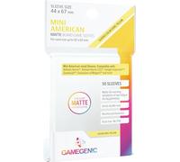Gamegenic - 50 sleeves Yellow Mini American 44x67 :- Jeux de société - Jeux de cartes - Accessoires et fournitures pour jeux de société - Matériel de protection - Protection pour cartes à jouer