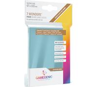 Gamegenic - 80 sleeves Brown Prime 67x103 7 Wonders - Jeux de société - Jeux de cartes - Accessoires et fournitures pour jeux de société - Matériel de protection -Protection pour cartes à jouer