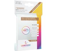 Gamegenic - 80 sleeves Matte Brown 67x103 7 Wonders - Jeux de société - Jeux de cartes - Accessoires et fournitures pour jeux de société - Matériel de protection - Protection pour cartes à jouer
