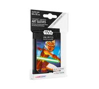 Gamegenic Asmodee Ahsoka Tano Officially Licensed Pack of 60 Art Sleeves 1 Clear Sleeve, Optimized Size for Star Wars Unlimited Other TCG and LCG Games, Made by, GGS15059ML