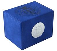 Gamegenic Cardfight!! Vanguard Nation's Vault | Premium Deck Box | Holds up to 50 Double-Sleeved Cards | Extra Drawer for Power Counters and Accessories | Dark States - Blue Color | Made