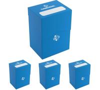 Gamegenic - Deck Holder 80+ Blue (Bleu) - Jeux de société - Jeu de cartes - Accessoires et fournitures pour jeu de société - Matériel de protection (Lot de 4)