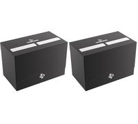 Gamegenic - Double Deck Holder 200+ XL Black - Jeux de société - Jeux de Cartes - Accessoires et Fournitures pour Jeux de société - Matériel de Protection (Lot de 2)