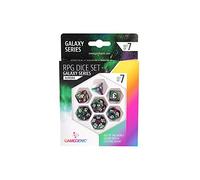 ASMODEE Gamegenic - Galaxy Series - Aurore - RPG Dice Set - Set of 7 Dice Role Playing (JDR) - Board Games - Card Games - Dice Games - Accessories and Supplies for Board Games