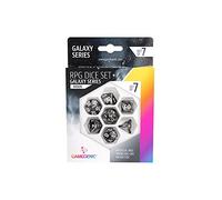 Gamegenic - Galaxy Series - Lune - RPG Dice Set - Set of 7 Dice Role Playing (JDR) - Board Games - Card Games - Dice Games - Accessories and Supplies for Board Games