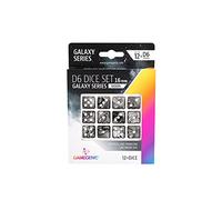 Gamegenic - Galaxy Series - Lune - Set of 12 Dice 6-16 mm - Board Games - Card Games - Dice Games - Accessories and Supplies for Board Games