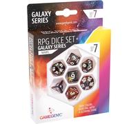 ASMODEE Gamegenic - Galaxy Series - Mars - RPG Dice Set - Set of 7 Dice Role Playing (JDR) - Board Games - Card Games - Dice Games - Accessories and Supplies for Board Games