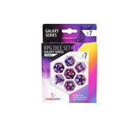 Gamegenic - Galaxy Series - Nébuleuse- RPG Dice Set - Set of 7 Dice Role Playing (JDR) - Board Games - Card Games - Dice Games - Accessories and Supplies for Board Games