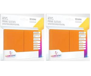 Gamegenic GGS11023ML Prime Sleeves (100-Pack), Orange (Lot de 2)