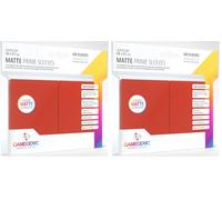 Gamegenic GGS11027ML Matte Prime Sleeves (100-Pack), Red (Lot de 2)