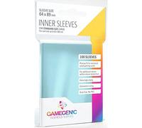 Gamegenic | Inner Sleeves | 100 protège Cartes | Pochettes intérieures | Transparent | Aspect Brillant | 64x89mm | Jeu de société | Accessoire