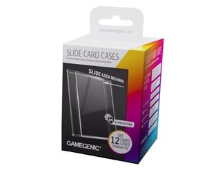 Gamegenic Lot de 12 porte-cartes rigides de qualité supérieure avec mécanisme de verrouillage coulissant innovant, conçus pour les cartes à collectionner de taille standard, parfaits pour les cartes