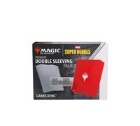 Gamegenic | Magic: The Gathering | Double Sleeve 100 | Comic Burst Red | Magic: The Gathering | Marvel Super Heroes Premium Lot de 100 manchons doubles - Comic Burst Red