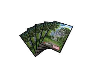 Gamegenic, Magic : The Gathering - Marvel Spider-Man Premium Art Sleeve - Spider-Man Forest - 105 manchons par paquet