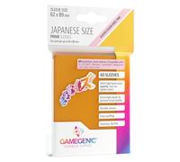 Gamegenic Pochettes pour Cartes de Taille Japonaise - Orange 60 carats - Lisses et résistantes - pour Cartes mesurant jusqu'à 59 mm x 86 mm - Compatible avec Pokemon, YU-Gi-Oh, et Plus Encore