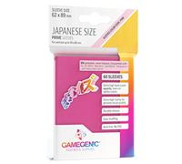 GameGenic Pochettes pour cartes de taille japonaise - Rose 60 carats - Lisses et résistantes - Pour cartes mesurant jusqu'à 59 mm x 86 mm - Compatible avec Pokemon, Yu-Gi-Oh, et plus encore
