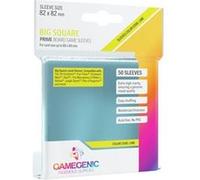 Gamegenic | Prime sleeves | 50 protège-cartes | Transparent | Aspect brillant | Grand carré 82x82mm | Color Code : Lime | Jeu de société | Accessoire