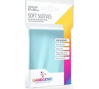 Gamegenic Protège-cartes Soft Sleeves – lot de 100 – Transparent brillant – 67x94 mm