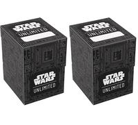 Gamegenic, Star Wars : Crate souple illimitée - Motif illimité, peut contenir 60 cartes à double couche, boîte à jetons incluse (Lot de 2)