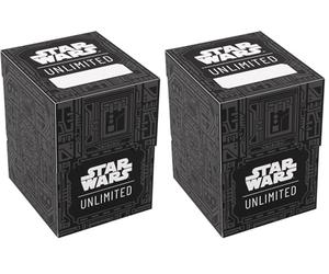 Gamegenic, Star Wars : Crate souple illimitée - Motif illimité, peut contenir 60 cartes à double couche, boîte à jetons incluse (Lot de 2)