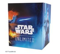 Gamegenic Star Wars Unlimited Caisse Souple - Boîte de Jeu Durable imprimée en Couleur et sous Licence Officielle, Peut contenir 60 Cartes à Double Manches, Parfaite pour Les JCC et LCG, Design