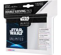Gamegenic Star Wars : Unlimited Art Double Sleeving Pack Taille standard Card Back Space Bleu