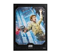 Gamegenic, Star Wars Unlimited Premium Art Sleeve - Cassian Andor, 60 pochettes Art + 2 pochettes transparentes, code couleur de la manche : gris
