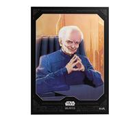 Gamegenic, Star Wars : Unlimited Premium Art Sleeve - Chancellor Palpatine, 60 pochettes Art + 2 manchons transparents, code couleur de la manche : gris