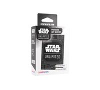 Gamegenic, Star Wars : Unlimited Premium Art Sleeve - Unlimited Pattern, 60 Art Sleeves + 2 manchons transparents, Code couleur de la manche : gris