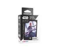 Gamegenic Pochettes Art Premium Star Wars Unlimited – Dark Maul, 60 + 2 transparentes, gris