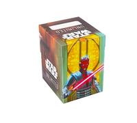 Gamegenic Star Wars Unlimited Soft CRATE - Full-Color Printed & Officially Licensed Durable Deck Box, Holds 60 Double-Sleeved Cards, TCGs and LCGs, Obi-Wan Kenobio/Darth Maul, Made by