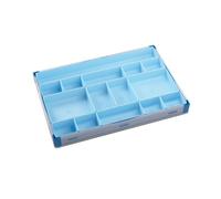 Gamegenic Token Silo XL Convertible - Solution de Rangement Polyvalente pour Accessoires de Jeu de Table, 15 Plateaux Amovibles de 5 Tailles différentes, boîte à jetons empilable, Couleur Bleue,