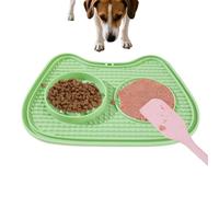 Gamelle à Alimentation Lente pour Chat - Anti-étouffement - Bol Puzzle interactif à Ventouse - Distributeur de friandises pour Manger Lentement - pour Yaourt, de canettes, collations